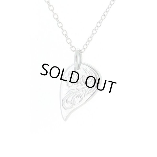 [ペアネックレス]ハワイアンエングレイブ シェアハートネックレス / Jellyfish Factory