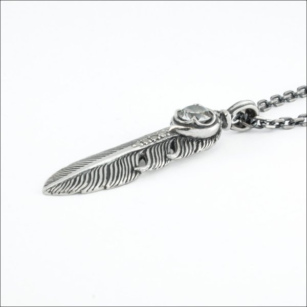 イカロスフェザーペンダント(スモール：クリア)　アルテミスクラシック