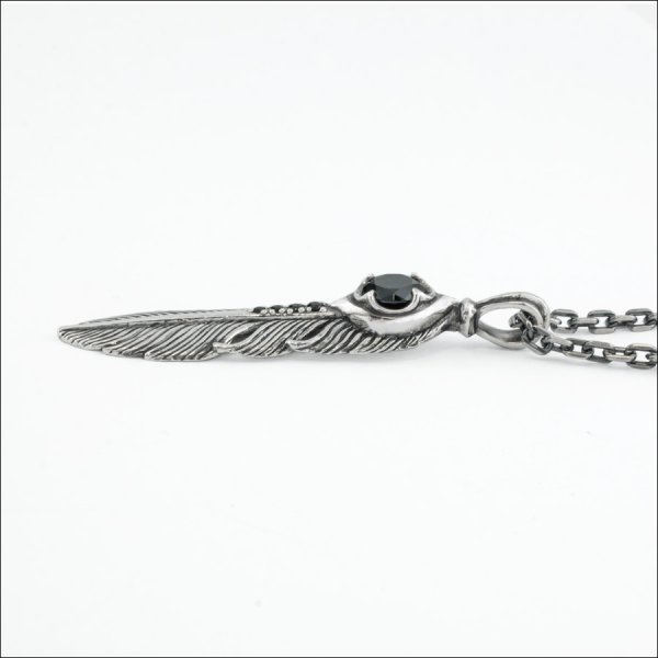 イカロスフェザーペンダント(スモール：ブラック)　アルテミスクラシック