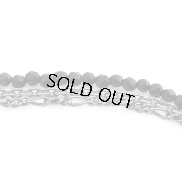 ブラックスピネル３連ブレスレット　アルテミスクラシック