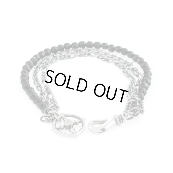 ブラックスピネル３連ブレスレット　アルテミスクラシック