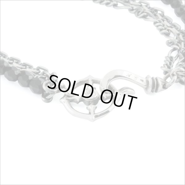 ブラックスピネル３連ブレスレット　アルテミスクラシック