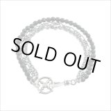 画像: アルテミスクラシック/ブラックスピネル３連ブレスレット メンズ シルバーブレスレット シルバー925