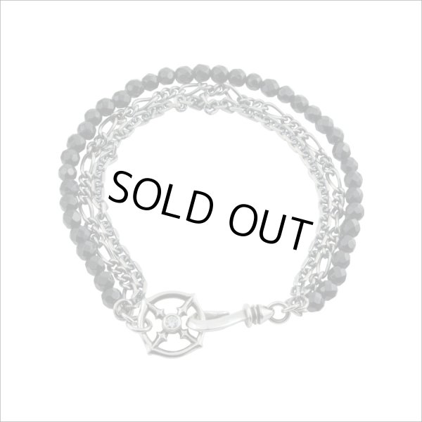 ブラックスピネル３連ブレスレット　アルテミスクラシック