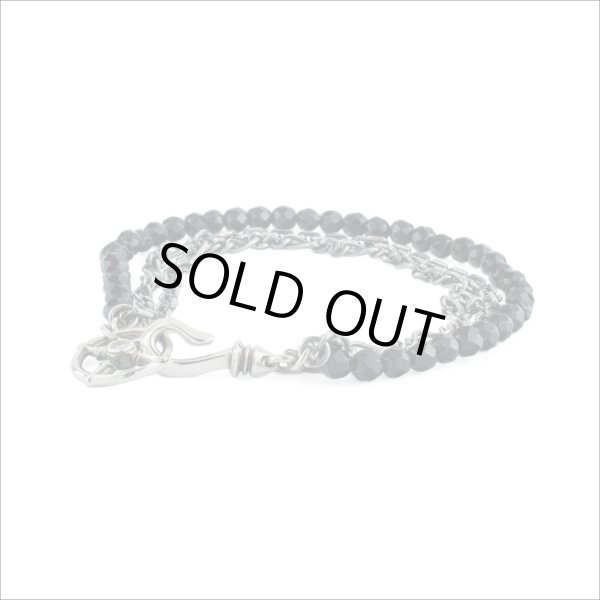 ブラックスピネル３連ブレスレット　アルテミスクラシック