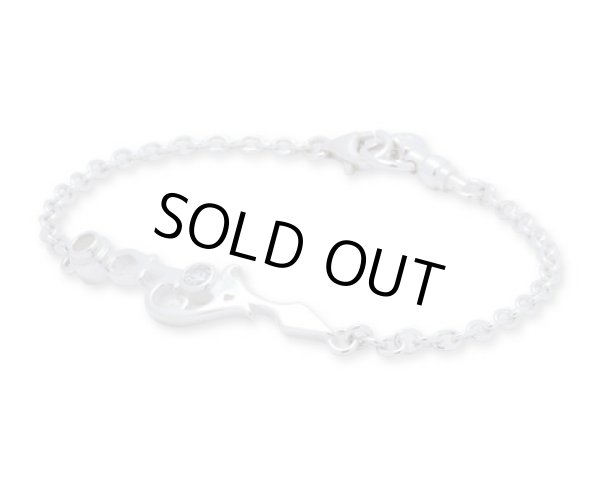 [ペアブレスレット]時計の針モチーフブレスレット/AQUA SILVER（アクアシルバー）