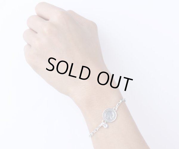 6ペンスコイン チェーンブレスレット（シルバー）/AQUA SILVER（アクアシルバー）