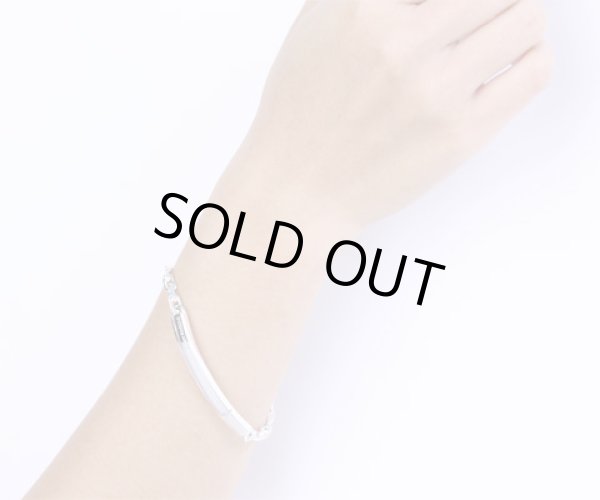 画像7: アクアシルバー/[ペアブレスレット]ブラックシェル&ピンクシェル メッセージプレートブレスレット