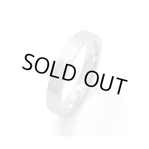 画像: アクアシルバー/6ペンスコインリング(ホワイト)