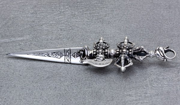 画像2: ソカロ/[シルバーネックレス]ダブル・バード・カルティカ・ダガー・ドージェ・ペンダント / ZOCALO