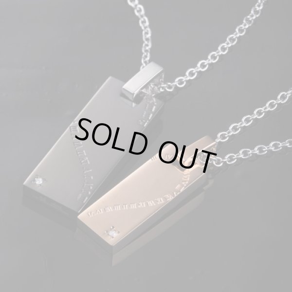 【ペアペンダント】円周率 シェアハート ペアネックレス