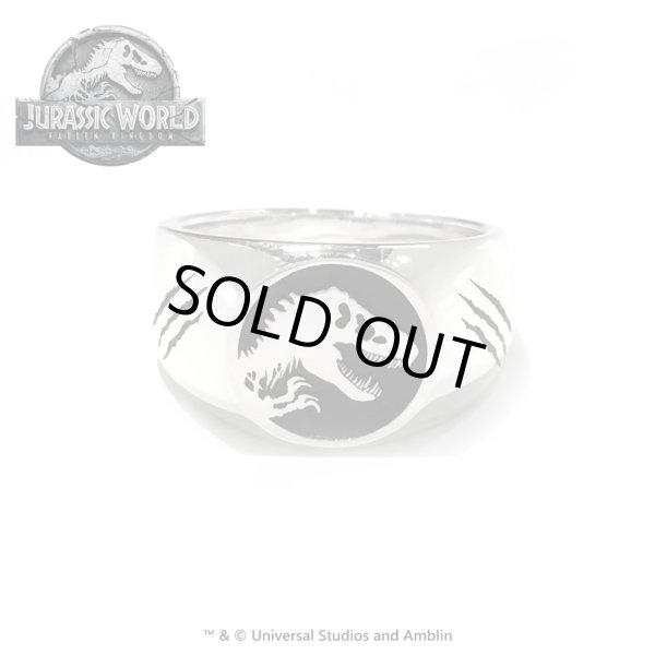 ジュラシックワールド シルバーロゴリング　JURASSIC WORLD（ジュラシックワールド）グッズ