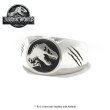 ジュラシックワールド シルバーロゴリング　JURASSIC WORLD（ジュラシックワールド）グッズ