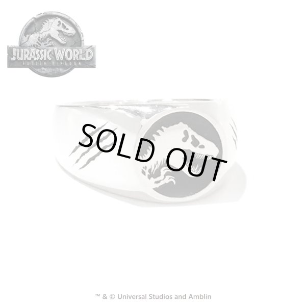 ジュラシックワールド シルバーロゴリング　JURASSIC WORLD（ジュラシックワールド）グッズ