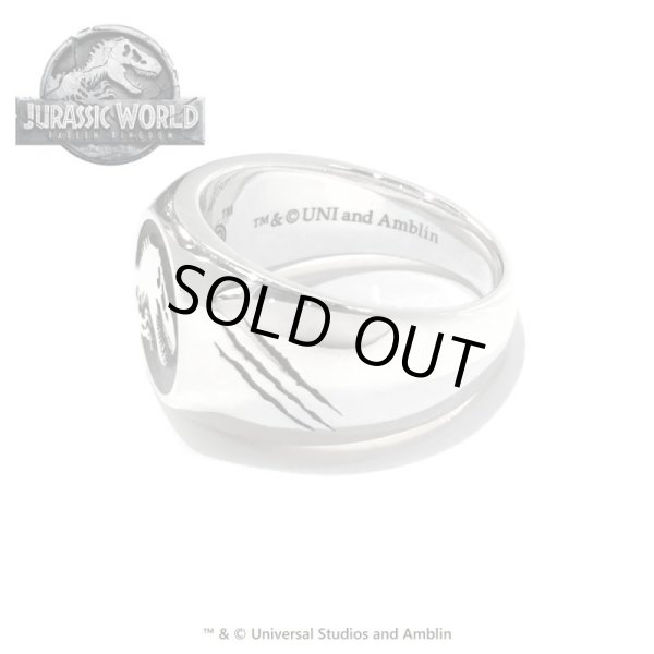 ジュラシックワールド シルバーロゴリング　JURASSIC WORLD（ジュラシックワールド）グッズ