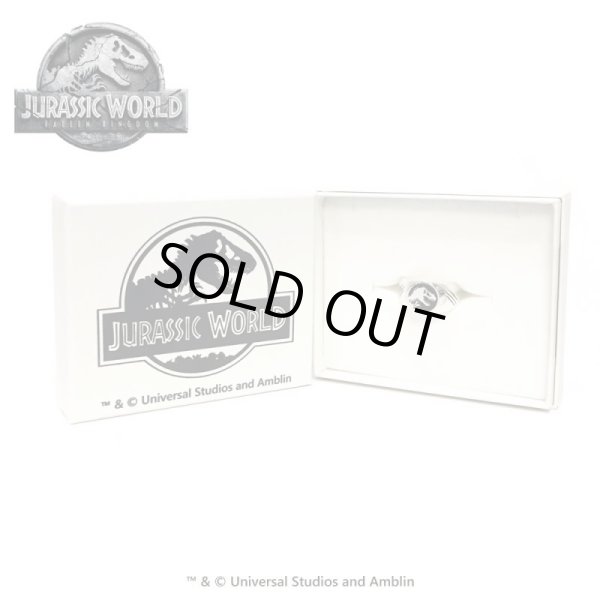 ジュラシックワールド シルバーロゴリング　JURASSIC WORLD（ジュラシックワールド）グッズ