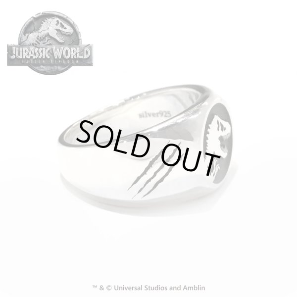 ジュラシックワールド シルバーロゴリング　JURASSIC WORLD（ジュラシックワールド）グッズ