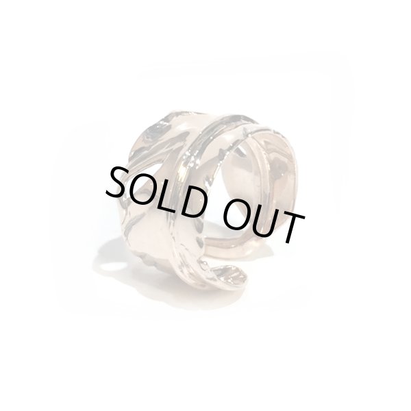 アークシルバーアクセサリーズ/シルエットフェザーリング ピンクゴールドver.（スモール）