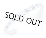 画像: アクアシルバー/シェイクハンドメンズシルバーバングル