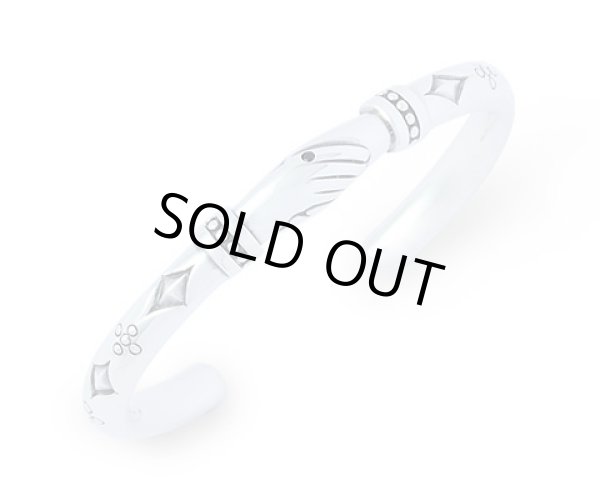 アクアシルバー/シェイクハンドレディースシルバーバングル