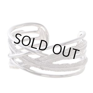 画像: 【SALE30%OFF】アルテミスクラシック/フェザーラップバングル メンズ シルバーバングル シルバー925