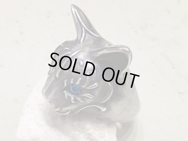 【猫リング】Cait Sith has Blue CZ Eyes｜gush（ガッシュ）