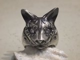 画像: ガッシュ/【ネコ 猫 シルバーリング】Cait Sith has CZ Eyes｜gush