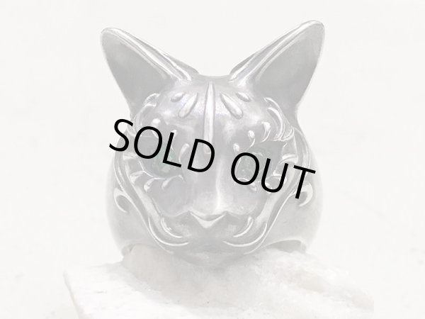 【猫リング】Cait Sith has Green CZ Eyes｜gush（ガッシュ）