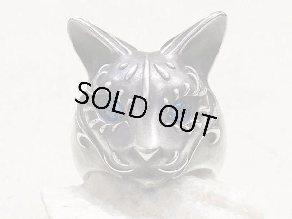 【猫リング】Cait Sith has Blue CZ Eyes｜gush（ガッシュ）