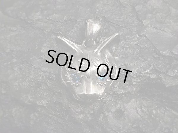 【ネコ 猫ネックレス】Cait Sith has Blue CZ Eyes｜gush（ガッシュ）