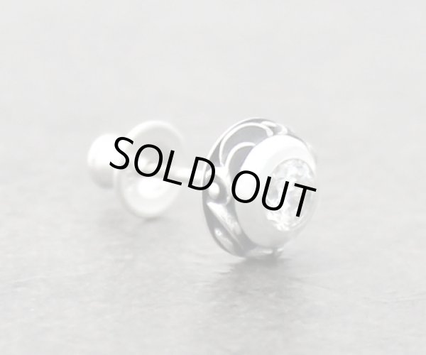 アラベスクシルバーストーンピアスZ/AQUA SILVER（アクアシルバー）