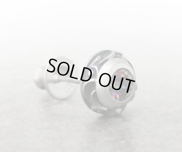 アラベスクシルバーストーンピアスGRMQ/AQUA SILVER（アクアシルバー）