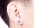 アラベスクシルバーストーンピアスGRMQ/AQUA SILVER（アクアシルバー）