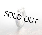 画像: アクアシルバー/ブルー・ブラック シルバーフープピアス