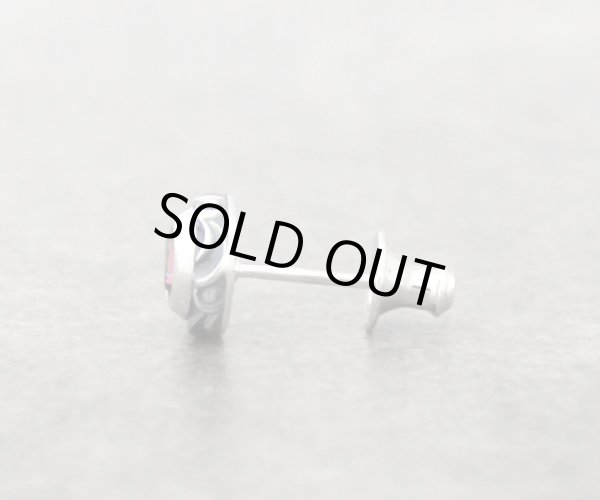 アラベスクシルバーストーンピアスGRMQ/AQUA SILVER（アクアシルバー）