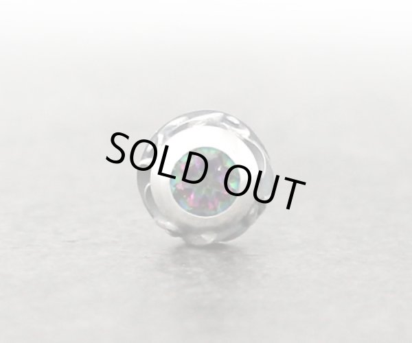 アラベスクシルバーストーンピアスGRMQ/AQUA SILVER（アクアシルバー）