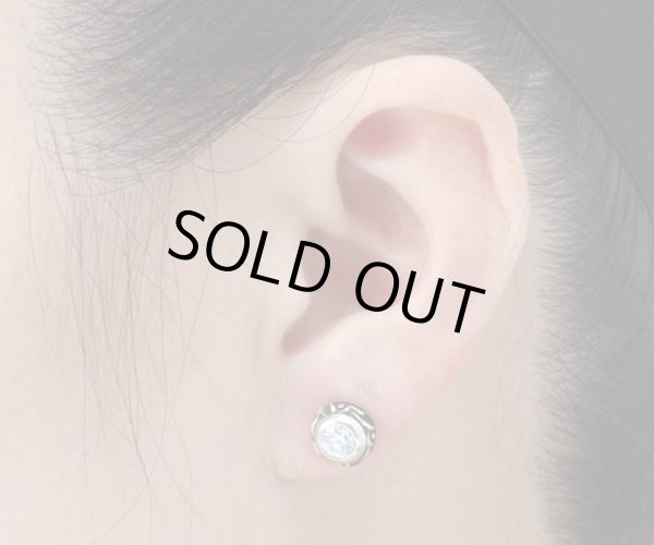 アラベスクシルバーストーンピアスZ/AQUA SILVER（アクアシルバー）