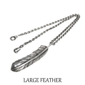 画像: ラージ フェザーネックレス  シルバー925 フェザーペンダント / Native Accessory Collection（インディアンジュエリー＆シルバーフェザーetc...）