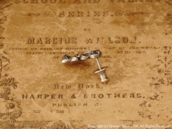 【唐草/アラベスク】ブラーゼンピアス（シルバー）/Quetzal（ケツァール）