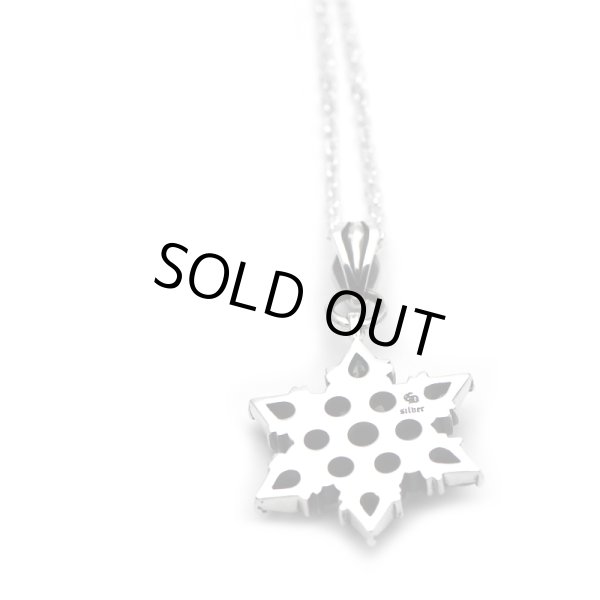 [雪の結晶 シルバーネックレス] snow crystal pendant / cooldust