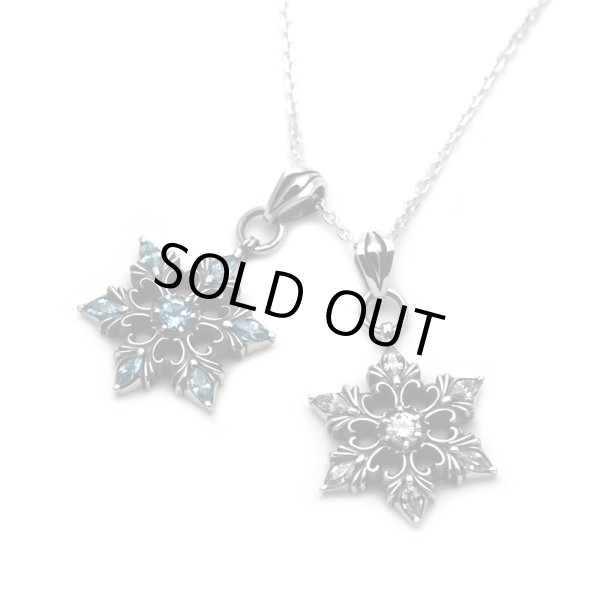 [雪の結晶 シルバーネックレス] snow crystal pendant / cooldust