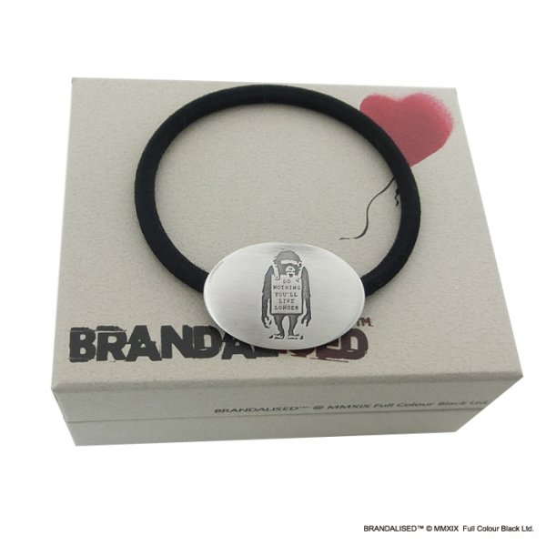 [ブランダライズド 公式コラボアクセサリー] Banksy ”Do Nothing” Hair tie/バンクシー ドゥーナッシングヘアゴム【FatimaDesign×BRANDALISED™】