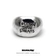 [ブランダライズド 公式コラボアクセサリー] Banksy ”Follow Your Dreams ” Ring/バンクシー フォローユアドリームズ シルバーリング 【cooldust×BRANDALISED™ 】