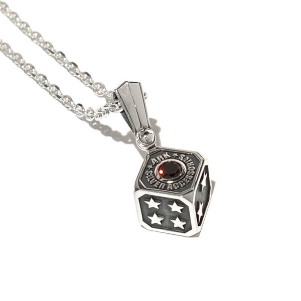 ラッキスターダイスペンダント|Ark silver accessories(アークシルバーアクセサリーズ)