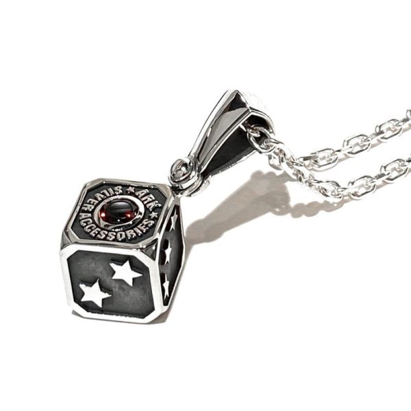 ラッキスターダイスペンダント|Ark silver accessories(アークシルバーアクセサリーズ)
