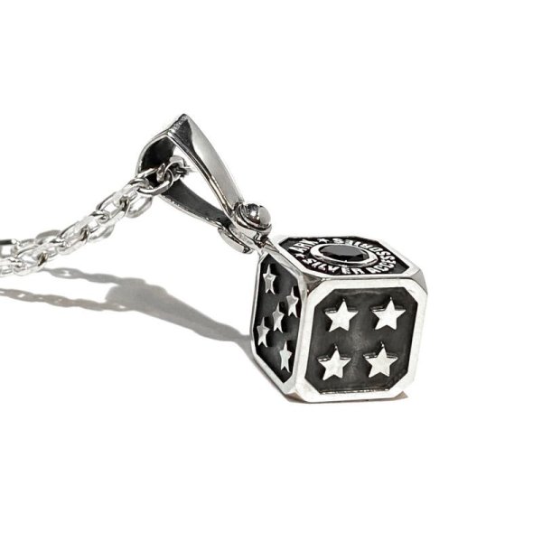 ラッキスターダイスペンダント|Ark silver accessories(アークシルバーアクセサリーズ)