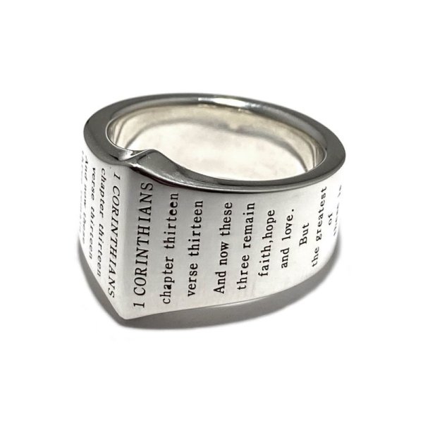 聖書のメッセージリング アークシルバーアクセサリーズ