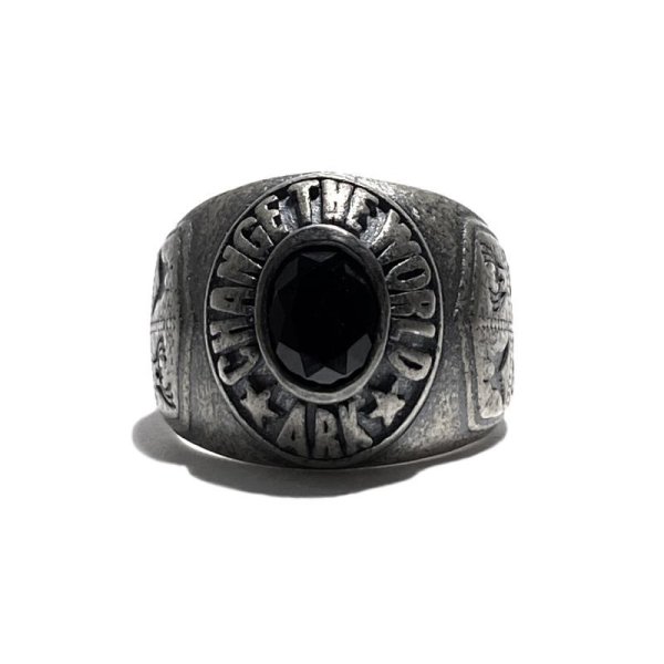 アークシルバーアクセサリーズ/カレッジリング(アンティークシルバー)