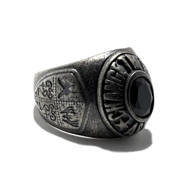 アークシルバーアクセサリーズ/カレッジリング(アンティークシルバー)