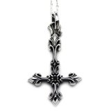 画像: [HiHi jets 高橋優斗さん着用] クールダスト/ 逆十字 シルバーネックレス inverted cross pendant TL｜FUNKOUTS-cooldust